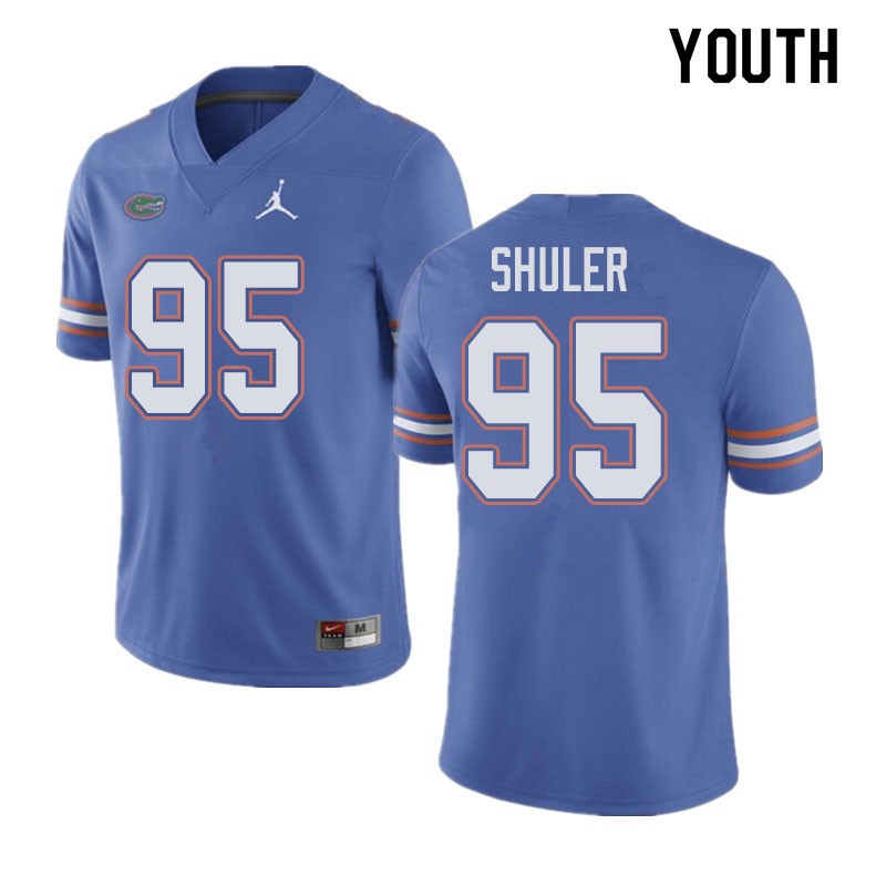 Jordan Brand Youth #95 Adam Shuler Florida Gators College Football Jerseys Sale-Blue - Click Image to Close